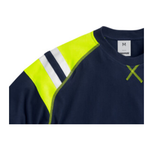 Fristads Flamestat T-Shirt Langarm 7072 TFLH Größe M Marineblau