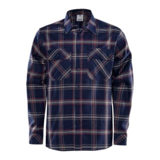 Fristads Flanellhemd Langarm 7421 MSF Dunkelblau (Herren)