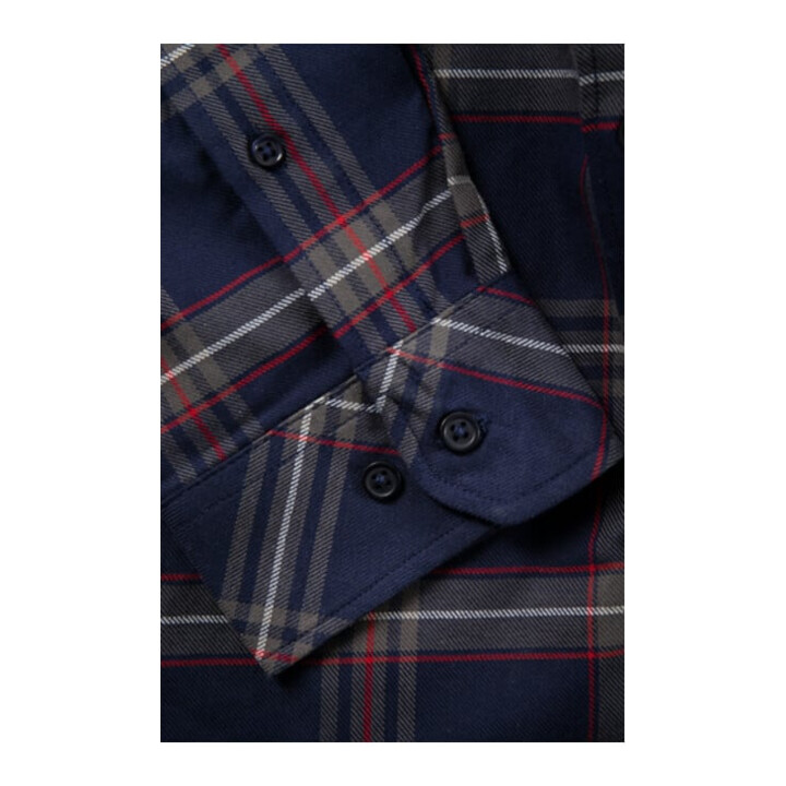 Fristads Flanellhemd Langarm 7421 MSF Dunkelblau (Herren)