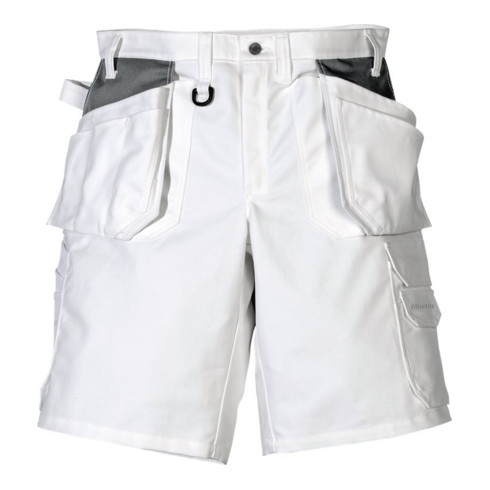 Fristads Handwerker Baumwoll-Shorts 257 BM Weiß (Herren)