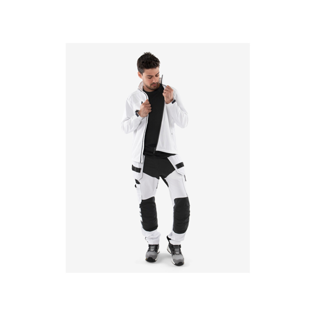 Fristads Handwerker-Stretchhose 2760 LWS Größe C46 Weiß/Schwarz