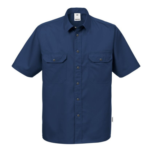 Fristads Hemd Kurzarm 721 B60 Dunkelblau (Herren) 2XL