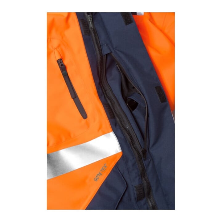 Fristads High Vis GORE-TEX Jacke Kl. 3 4988 GXB Größe S Warnschutz-Orange/Marine