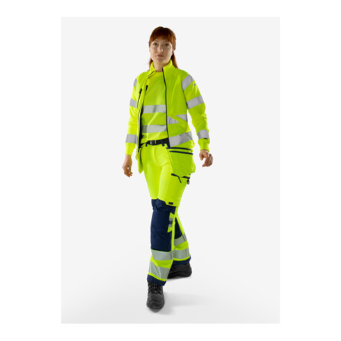 Fristads High Vis Green Handwerker Stretchhose Damen Kl. 2 2664 GSTP Größe 34 Warnschutz-Orange/Marine