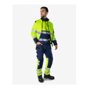 Fristads High Vis Green Handwerker Stretchhose Kl. 1 2643 GSTP Größe C52 Warnschutz-Gelb/Marine-5