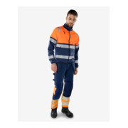 Fristads High Vis Green Handwerker Stretchhose Kl. 1 2643 GSTP Größe D112 Warnschutz-Orange/Marine-4