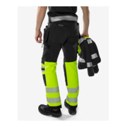 Fristads High Vis Green Handwerker Stretchhose Kl. 1 2643 GSTP Größe D116 Warnschutz-Gelb/Schwarz-2