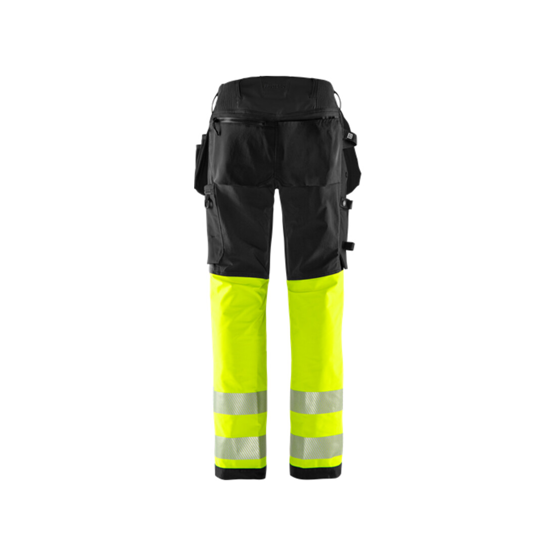 Fristads High Vis Green Handwerker Stretchhose Kl. 1 2643 GSTP Größe D116 Warnschutz-Gelb/Schwarz