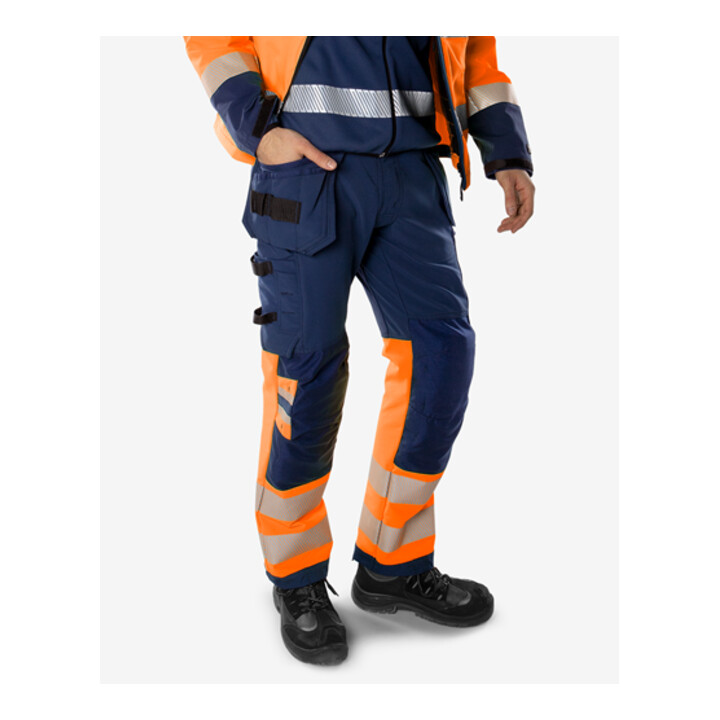 Fristads High Vis Green Handwerker Stretchhose Kl. 1 2643 GSTP