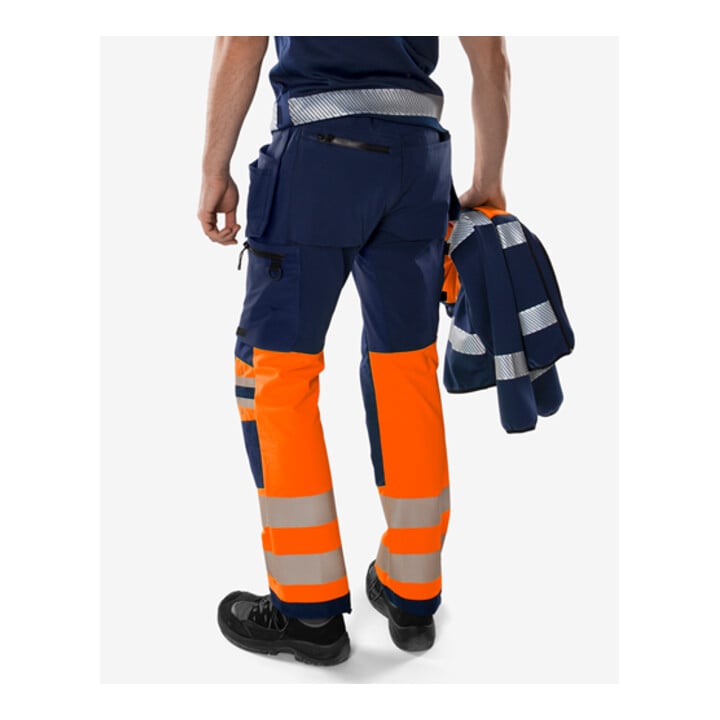 Fristads High Vis Green Handwerker Stretchhose Kl. 1 2643 GSTP