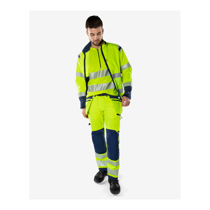 Fristads High Vis Green Handwerker Stretchhose Kl. 2 2644 GSTP