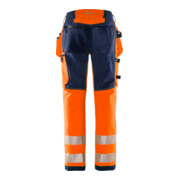 Fristads High Vis Green Handwerker Stretchhose Kl. 2 2644 GSTP Größe C148 Warnschutz-Orange/Marine-4