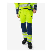 Fristads High Vis Green Handwerker Stretchhose Kl. 2 2644 GSTP Größe D84 Warnschutz-Gelb/Marine-4