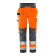 Fristads High Vis Green Handwerkerhose Kl. 2 2641 GPLU Größe C150 Warnschutz-Orange/Grau-1