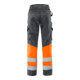 Fristads High Vis Green Hose Damen Kl. 1 2652 GPLU Größe 34 Warnschutz-Orange/Grau-2