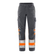 Fristads High Vis Green Hose Damen Kl. 1 2652 GPLU Größe 48 Warnschutz-Orange/Grau-1