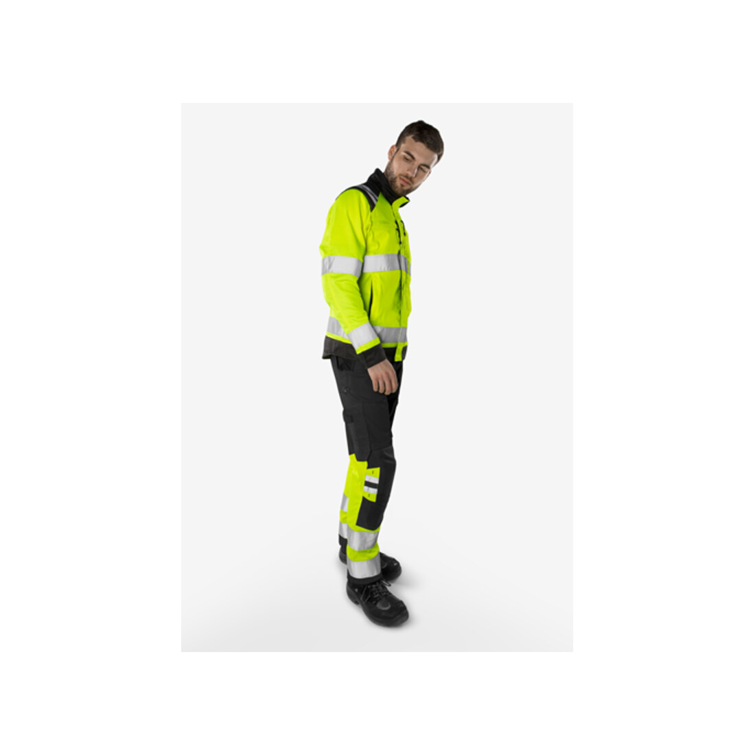 Fristads High Vis Green Hose Kl. 1 2649 GPLU Größe C156 Warnschutz-Orange/Marine