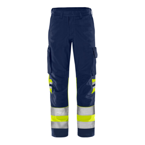 Fristads High Vis Green Hose Kl.1 2668 GPLU Größe C48 Warnschutz-Gelb/Marine