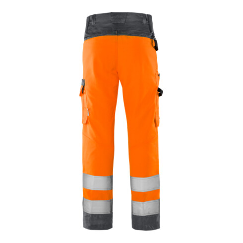 Fristads High Vis Green Hose Kl. 2 2651 GPLU Größe C66 Warnschutz-Orange/Grau
