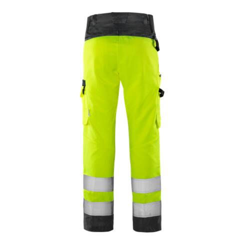 Fristads High Vis Green Hose Kl. 2 2651 GPLU Größe D84 Warnschutz-Gelb/Schwarz