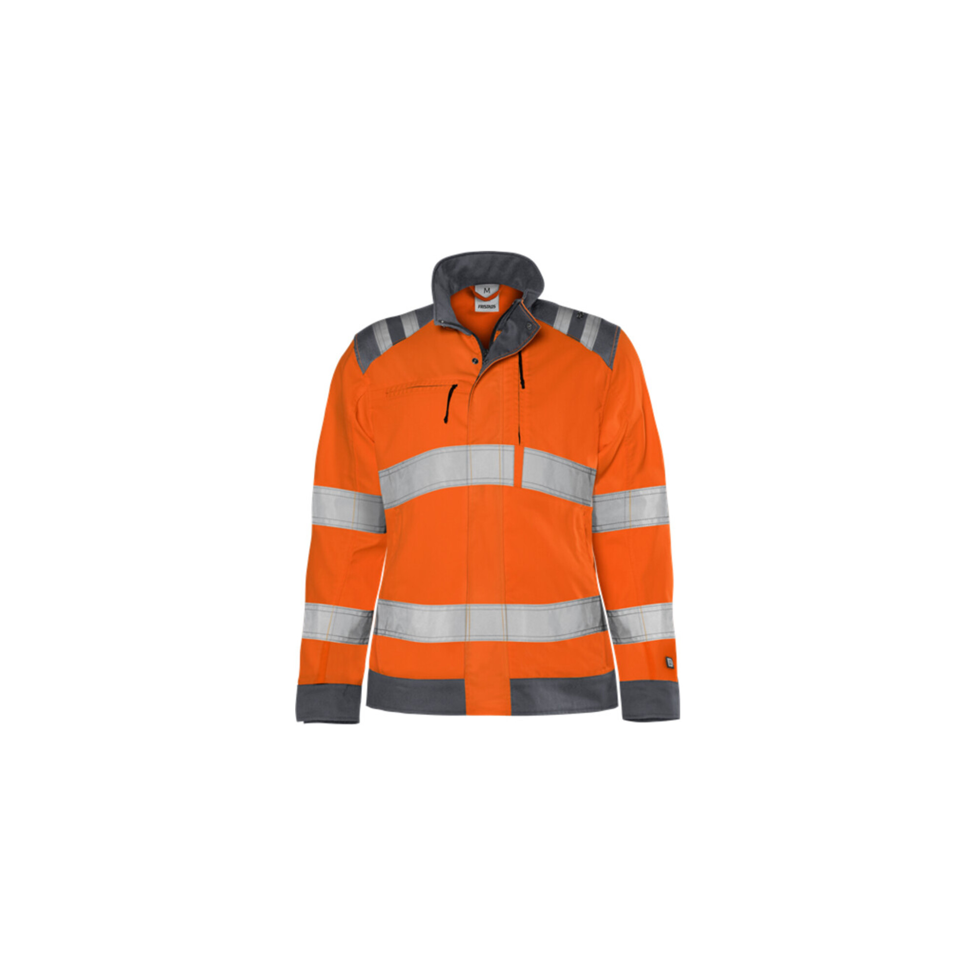 Fristads High Vis Green Jacke Damen Kl. 3 4068 GPLU Größe XL Warnschutz-Orange/Grau ; Fristads Kansas