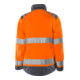 Fristads High Vis Green Jacke Damen Kl. 3 4068 GPLU Größe XL Warnschutz-Orange/Grau