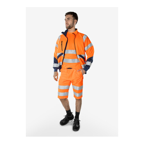 Fristads High Vis Green Shorts Kl. 2 2650 GPLU Größe C60 Warnschutz-Orange
