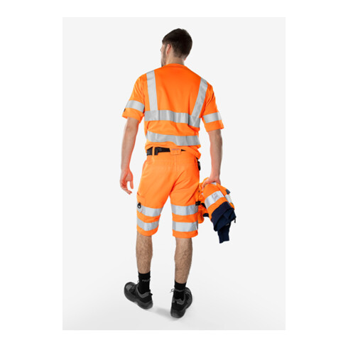 Fristads High Vis Green Shorts Kl. 2 2650 GPLU Größe C60 Warnschutz-Orange