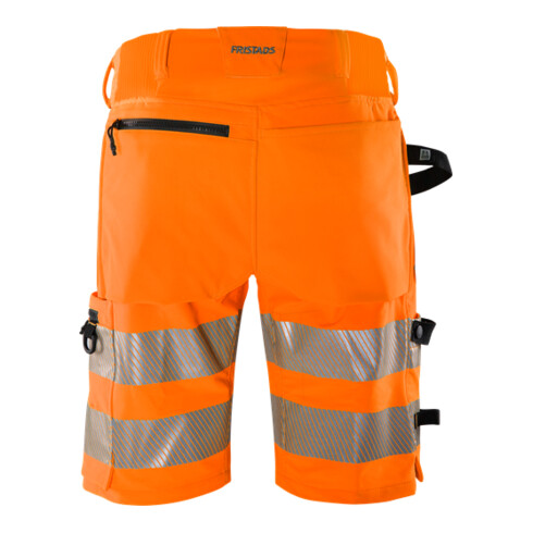 Fristads High Vis Green Stretch-Shorts Kl. 2 2648 GSTP Größe C64 Warnschutz-Orange