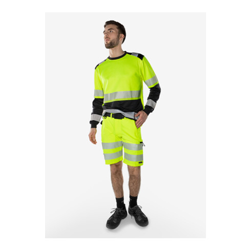 Fristads High Vis Green Stretch-Shorts Kl. 2 2648 GSTP Größe C64 Warnschutz-Orange