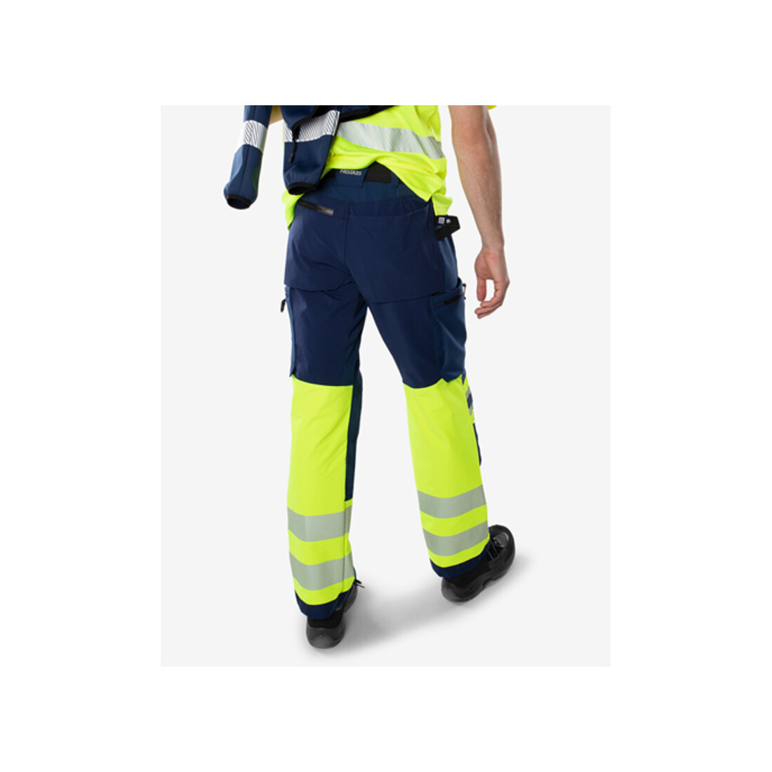 Fristads High Vis Green Stretchhose Kl. 1 2647 GSTP Größe D92 Warnschutz-Gelb/Marine
