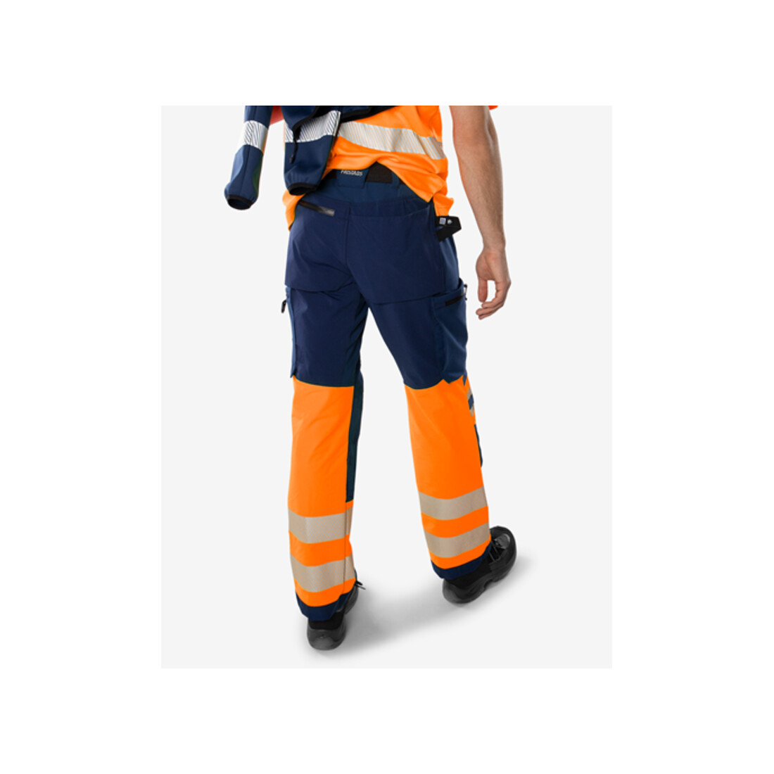 Fristads High Vis Green Stretchhose Kl. 1 2647 GSTP Größe D92 Warnschutz-Orange/Marine