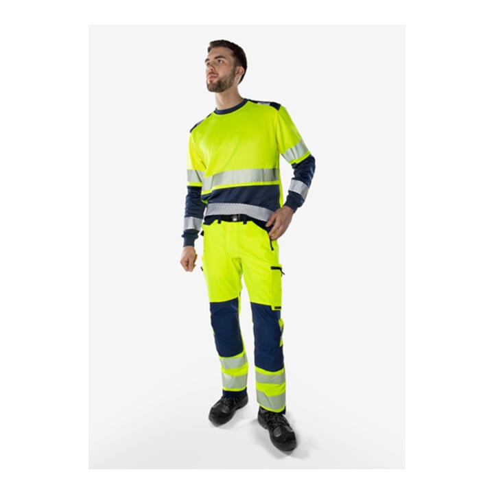 Fristads High Vis Green Stretchhose Kl. 2 2645 GSTP