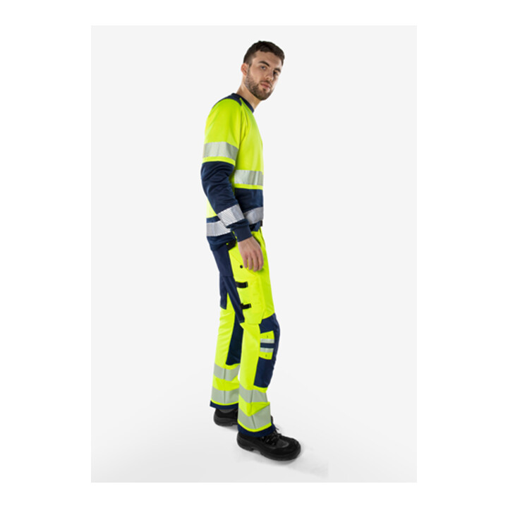 Fristads High Vis Green Stretchhose Kl. 2 2645 GSTP
