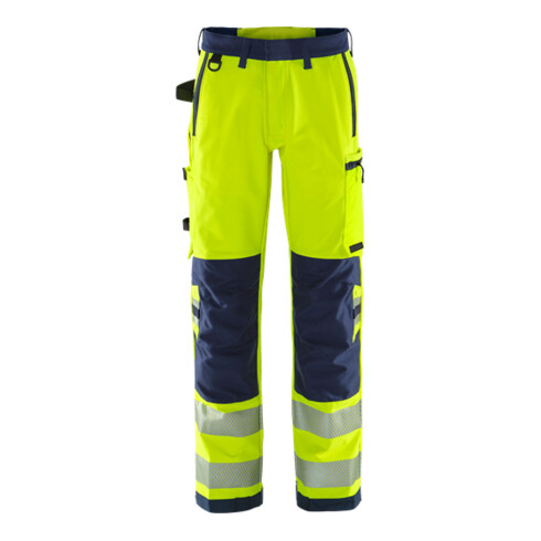 Fristads High Vis Green Stretchhose Kl. 2 2645 GSTP Größe C54 Warnschutz-Gelb/Marine