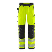 Fristads High Vis Green Stretchhose Kl. 2 2645 GSTP Größe C56 Warnschutz-Gelb/Schwarz-1
