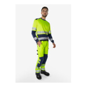 Fristads High Vis Green Stretchhose Kl. 2 2645 GSTP Größe D100 Warnschutz-Gelb/Schwarz-4