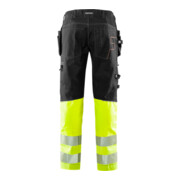 Fristads High Vis Handwerker Stretch-Hose Kl.1 2608 FASG Größe C156 Warnschutz-Gelb/Schwarz-5