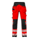 Fristads High Vis Handwerker Stretch-Hose Kl. 2 2707 PLU Größe D120 Warnschutz-Rot/Schwarz-1