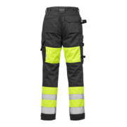 Fristads High Vis Handwerkerhose Damen Kl. 1 2129 PLU Größe 52 Warnschutz-Gelb/Schwarz-3