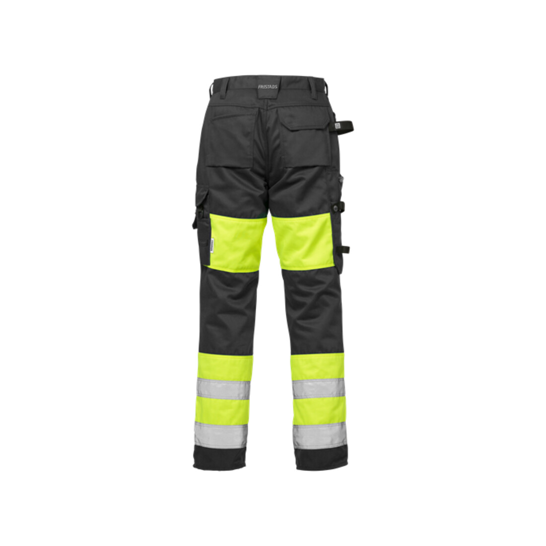 Fristads High Vis Handwerkerhose Damen Kl. 1 2129 PLU Größe 52 Warnschutz-Gelb/Schwarz