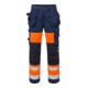 Fristads High Vis Handwerkerhose Damen Kl. 1 2129 PLU Größe 52 Warnschutz-Orange/Marine-1