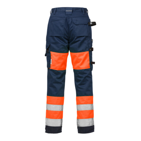 Fristads High Vis Handwerkerhose Damen Kl. 1 2129 PLU Größe 52 Warnschutz-Orange/Marine