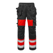 Fristads High Vis Handwerkerhose Damen Kl. 1 2129 PLU Rot (Damen)-1