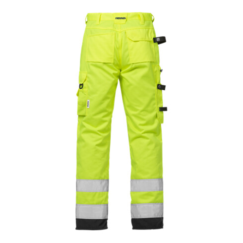 Fristads High Vis Handwerkerhose Damen Kl. 2 2125 PLU Größe 42 Warnschutz-Gelb/Schwarz