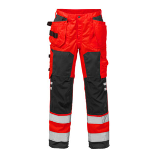 Fristads High Vis Handwerkerhose Kl. 2 2025 PLU Rot (Herren)