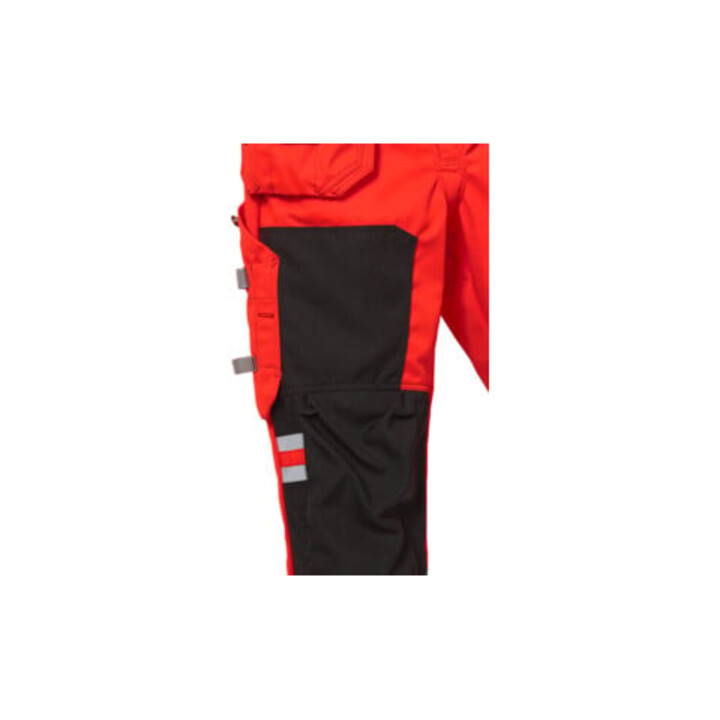 Fristads High Vis Handwerkerlatzhose Kl. 2 1014 PLU Rot (Herren)