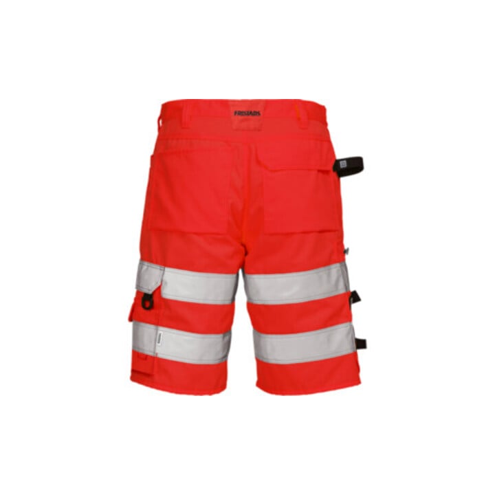 Fristads High Vis Handwerkershorts Kl. 2 2028 PLU Rot (Herren)
