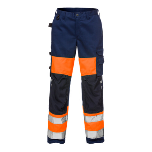 Fristads High Vis Hose Damen Kl. 1 2139 PLU Größe 50 Warnschutz-Orange/Marine