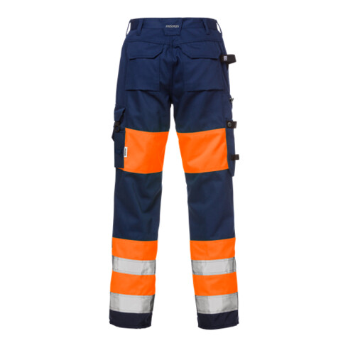 Fristads High Vis Hose Damen Kl. 1 2139 PLU Größe 50 Warnschutz-Orange/Marine
